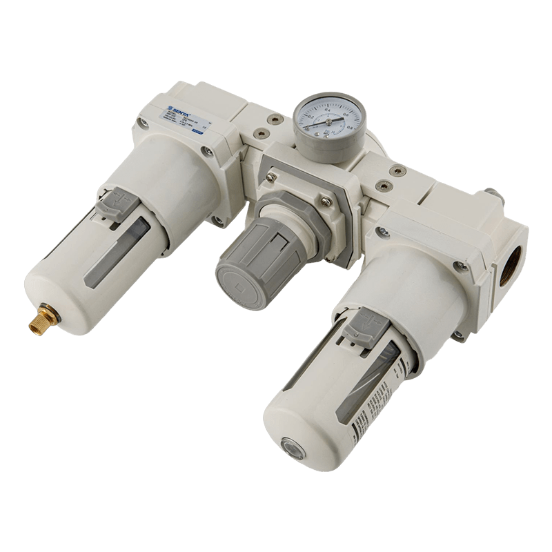 Combinazione di 3 unità con filtro regolatore e lubrificatore